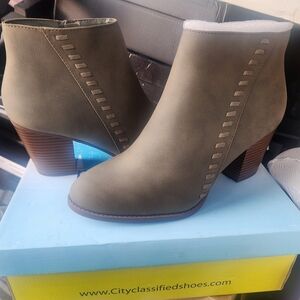 Cityclassified Ankle Booties with Block Heel